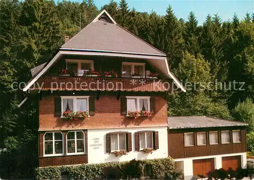 AK / Ansichtskarte Hinterzarten Marie von Marschall Haus Muettergenesungshei Hinterzarten