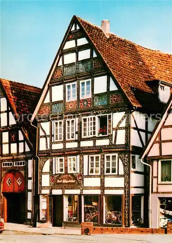 AK / Ansichtskarte Bad_Salzuflen Fachwerkhaeuser am Salzhof Haus Hilgenboeker Bad_Salzuflen