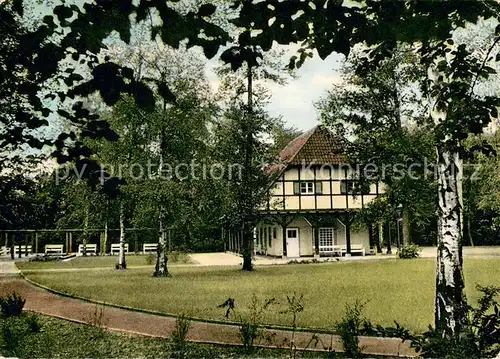 AK / Ansichtskarte Bad_Sassendorf Kurpark mit Brunnenhaus Bad_Sassendorf