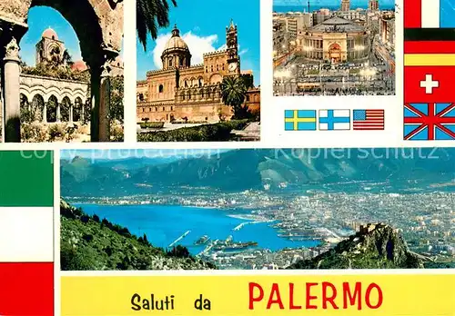 AK / Ansichtskarte Palermo__Sicilia Teilansichten Panorama 