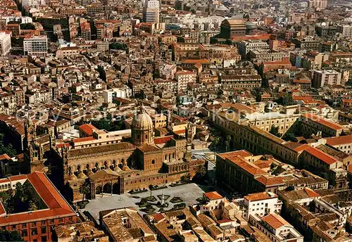 AK / Ansichtskarte Palermo__Sicilia Panorama visto dall aereo Cattedrale 