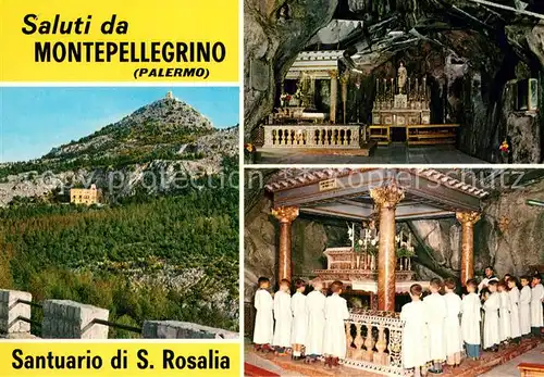 AK / Ansichtskarte Montepellegrino_Palermo Santuario di Santa Rosalia 
