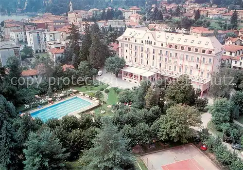 AK / Ansichtskarte Baveno Hotel Simplon Pool Fliegeraufnahme Baveno