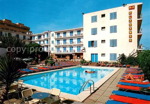 AK / Ansichtskarte Malgrat_de_Mar Hotel Planamar Pool Malgrat_de_Mar