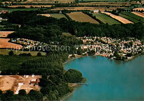 AK / Ansichtskarte Wittenborn_Segeberg Campingplatz Weisser Brunnen am Moezener See Fliegeraufnahme Wittenborn Segeberg