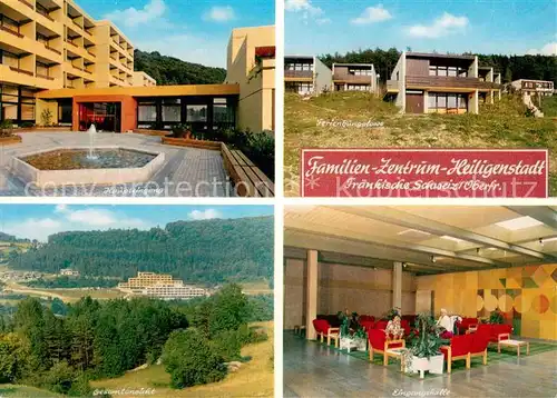 AK / Ansichtskarte Heiligenstadt_Oberfranken Familienzentrum der Ev Freikirchl Gemeinden Haupteingang Ferienbungalow Panorama Eingangshalle Heiligenstadt_Oberfranken