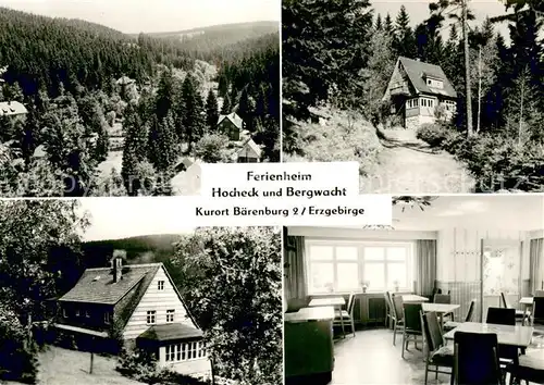AK / Ansichtskarte Baerenburg_Sachsen Ferienheim Hocheck und Bergwacht Teilansichten Baerenburg Sachsen