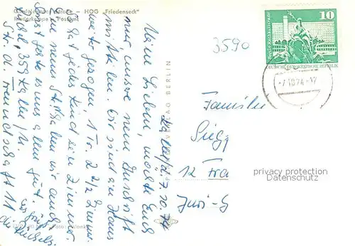 AK / Ansichtskarte Kalbe_Milde Gardelegener Strasse   HOG Friedenseck   Kinderkrippe   Postampt Kalbe Milde