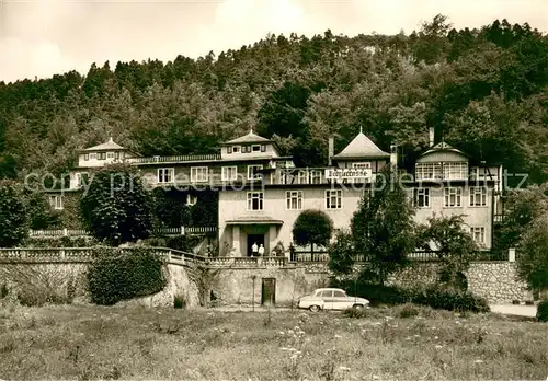 AK / Ansichtskarte Sitzendorf_Thueringen Hotel Bergterrasse Aussenansicht Sitzendorf Thueringen