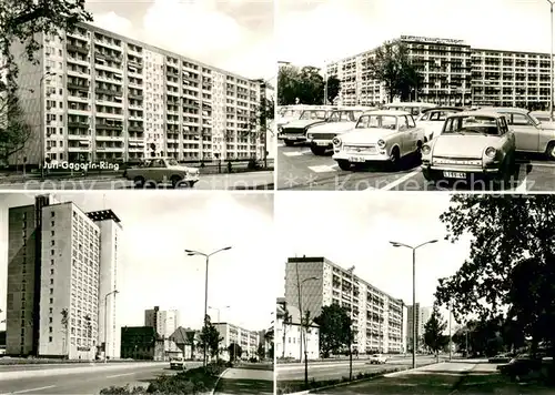AK / Ansichtskarte Erfurt Juri Gagorin Ring Teilansichten Erfurt
