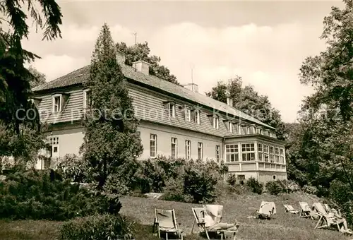 AK / Ansichtskarte Bad_Saarow Pieskow Heim d. Kulturbundes Eibenhof Aussenansicht Bad_Saarow Pieskow