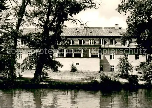 AK / Ansichtskarte Bad_Saarow Pieskow Erholungsheim d. deutschen Kulturbundes Eibenhof Aussenansicht Bad_Saarow Pieskow