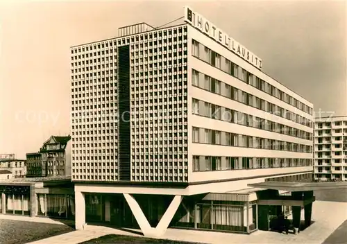 AK / Ansichtskarte Cottbus Hotel Lausitz Aussenansicht Cottbus