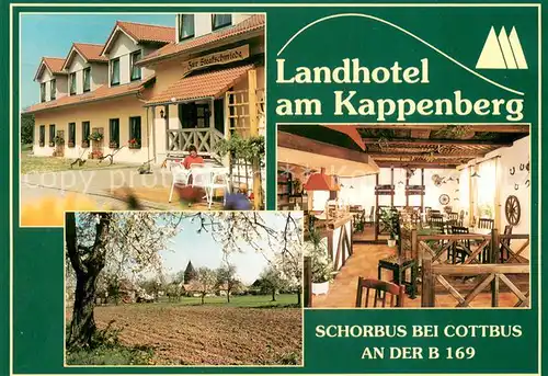 AK / Ansichtskarte Schorbus Landhotel am Kappenberg Teilansichten Innen u. Aussen Schorbus