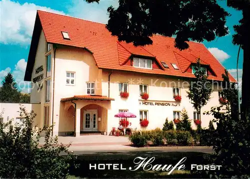 AK / Ansichtskarte Forst_Lausitz Hotel Haufe Aussenansicht Forst_Lausitz