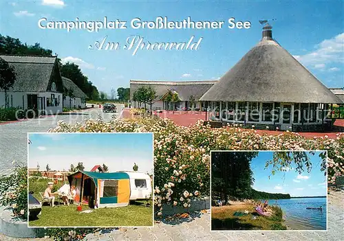 AK / Ansichtskarte Gross_Leuthen Campingplatz Grossleuthener See Am Spreewald Teilansichten Gross_Leuthen