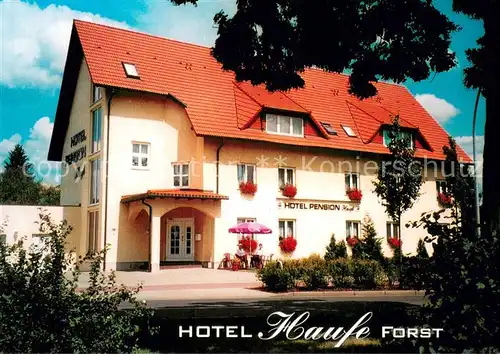 AK / Ansichtskarte Forst_Lausitz Hotel Haufe Aussenansicht Forst_Lausitz