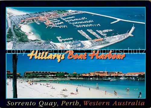 AK / Ansichtskarte Perth_Western_Australia Fliegeraufnahme Hillarys Boar Harbour Sorrento Quay  Perth_Western_Australia