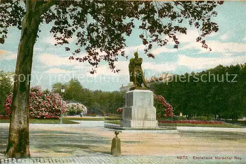 AK / Ansichtskarte Metz_Moselle Esplanade Marechal Ney Monument Metz_Moselle