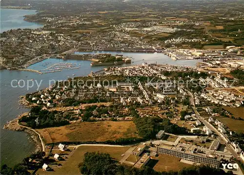 AK / Ansichtskarte Concarneau_Finistere Le Rouz et le passage Lanriec vue aerienne Concarneau_Finistere