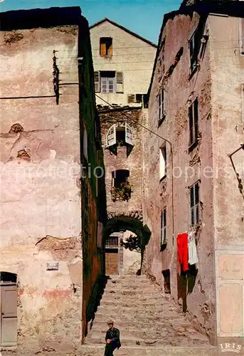 AK / Ansichtskarte Corte_2B_Corse Vieille rue sur la Place du General Gaffori La Loggia 