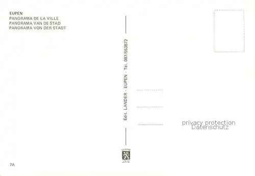 AK / Ansichtskarte Eupen Stadtpanorama Kirche Eupen