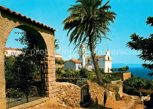 AK / Ansichtskarte Cargese Palmier exotique et la voûte romane Cargese