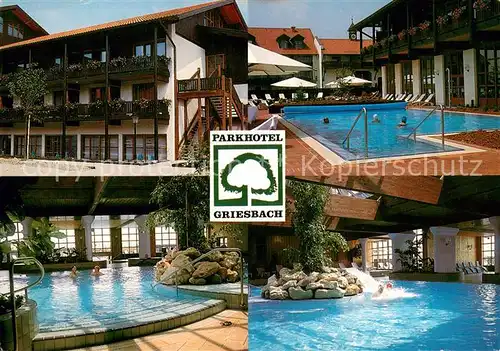 AK / Ansichtskarte Griesbach_Rottal Park Hotel am Kurwald Hallen und Freibad Griesbach Rottal