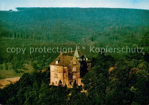 AK / Ansichtskarte Schwalenberg Schlosshotel Burg Schwalenberg Fliegeraufnahme Schwalenberg