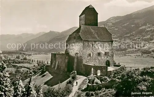 AK / Ansichtskarte Sargans_SG Schloss Sargans 