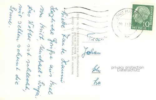 AK / Ansichtskarte Kiel Yachtklubhafen Kiel