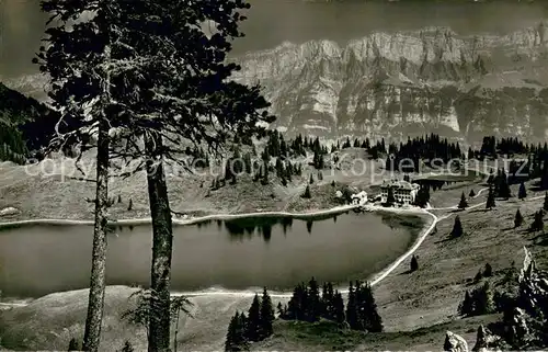 AK / Ansichtskarte Oberterzen_SG Hotel Seebenalp mit Leistkamm 