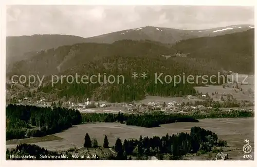 AK / Ansichtskarte Hinterzarten Fliegeraufnahme mit Feldberg Hinterzarten