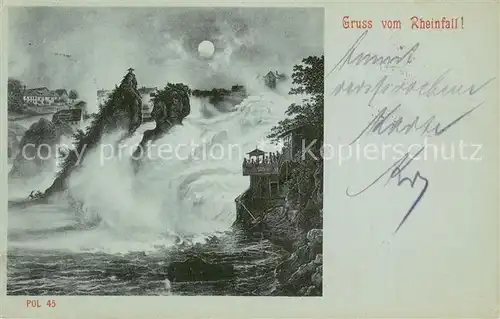 AK / Ansichtskarte Schaffhausen__SH Rheinfall 