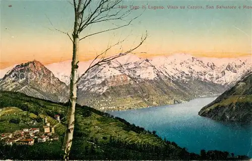 AK / Ansichtskarte Carona_Lago_di_Lugano Vista su Carona San Salvatore 