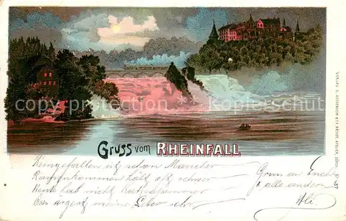 AK / Ansichtskarte Schaffhausen__SH Rheinfall 