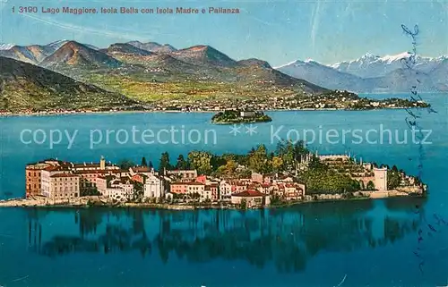 AK / Ansichtskarte Isola_Bella_Lago_Maggiore con Isola Madre e Pallanza Isola_Bella_Lago_Maggiore