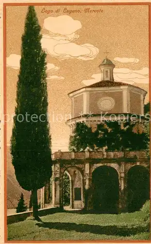 AK / Ansichtskarte Morcote_Lago_di_Lugano Chiesa Morcote_Lago_di_Lugano