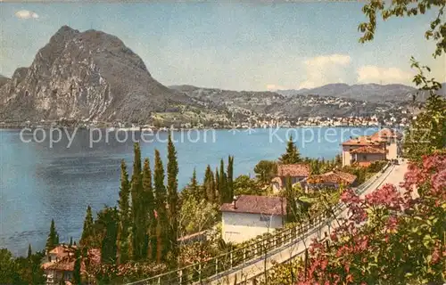 AK / Ansichtskarte Castagnola_Lago_di_Lugano Panorama 