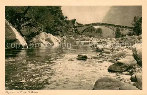 AK / Ansichtskarte Bignasco Ponte St Rocco Hotel du Glacier Bignasco