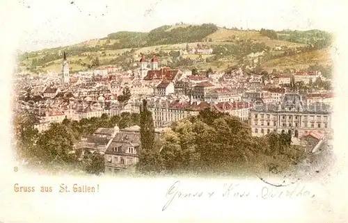 AK / Ansichtskarte St_Gallen_SG Panorama St_Gallen_SG