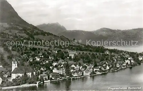 AK / Ansichtskarte Beckenried Fliegeraufnahme Beckenried