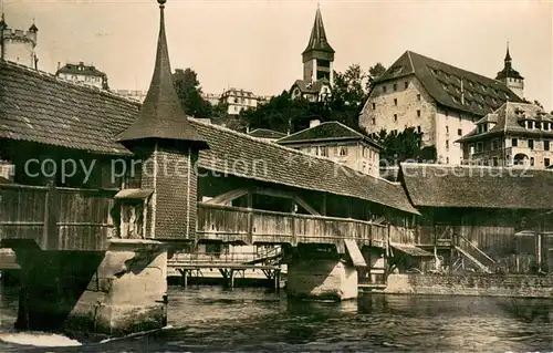 AK / Ansichtskarte Luzern__LU Spreuerbruecke 