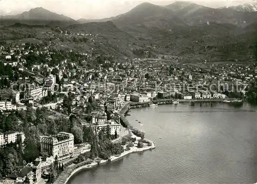 AK / Ansichtskarte Lugano_TI Fliegeraufnahme Lugano_TI