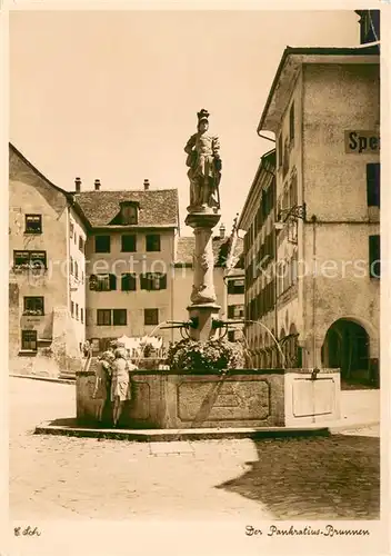 AK / Ansichtskarte Wil_SG Pankratius Brunnen Wil_SG