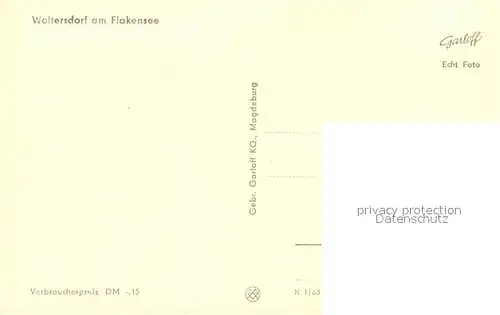 AK / Ansichtskarte Woltersdorf_Erkner Stegansicht m. Booten Woltersdorf Erkner