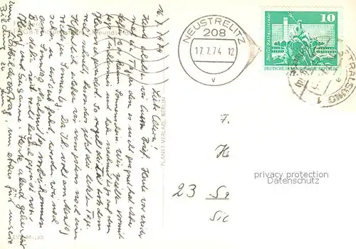 AK / Ansichtskarte Feldberg_Mecklenburg FDGB Erholungsheim Freundschaft Aussenansicht Feldberg_Mecklenburg