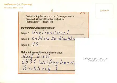 AK / Ansichtskarte Weissenborn_Bad_Klosterlausnitz Froehlichs Gasthaus Innen  und Aussenansicht 