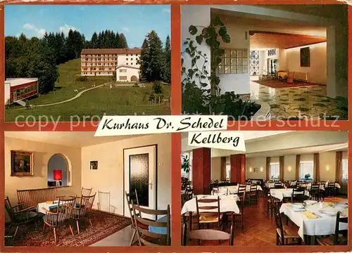 AK / Ansichtskarte Kellberg Kurhaus Dr. Schedel Teilansichten Innen u. Aussen Kellberg