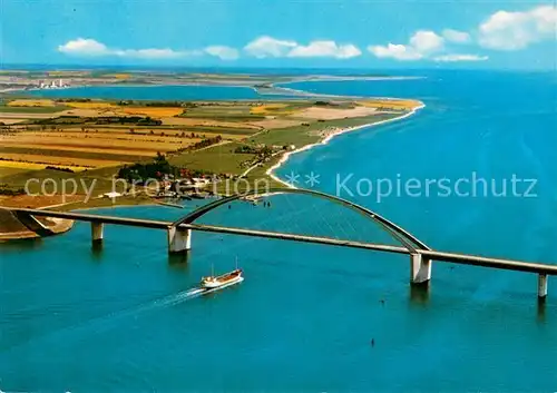 AK / Ansichtskarte Fehmarnsundbruecke Vogelfluglinie Deutschland Daenemark 